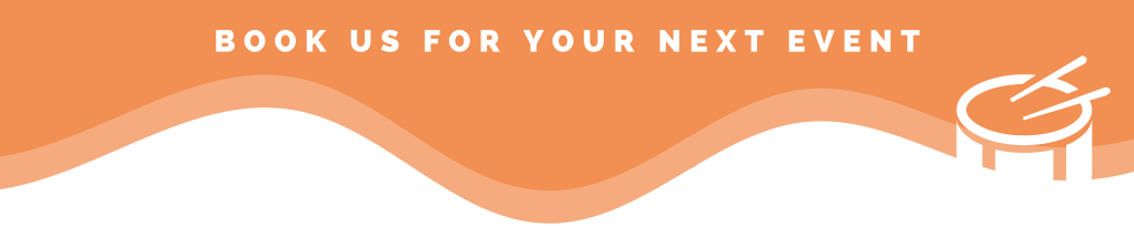 Book us for your next event graphic