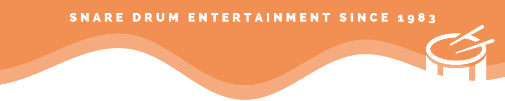 Snare drum entertainment since 1983 graphic.